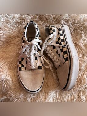 Vans Checkerboard Black and White Old Skool Sneakers